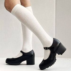 New Women Black Platform Mary Jane Ballet Flats